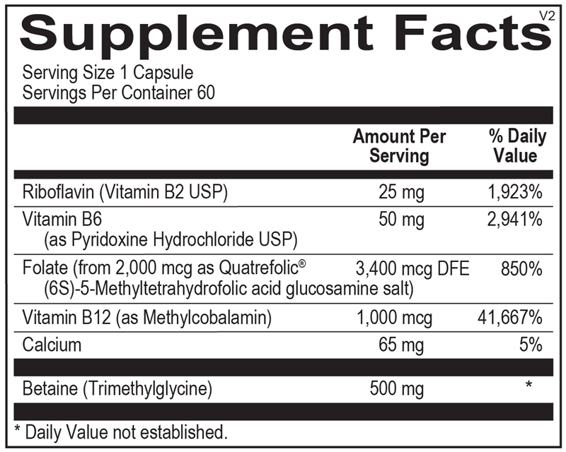 2 Pack Methyl CPG-Ortho Molecular- Dietary Supplement (60 Caps)