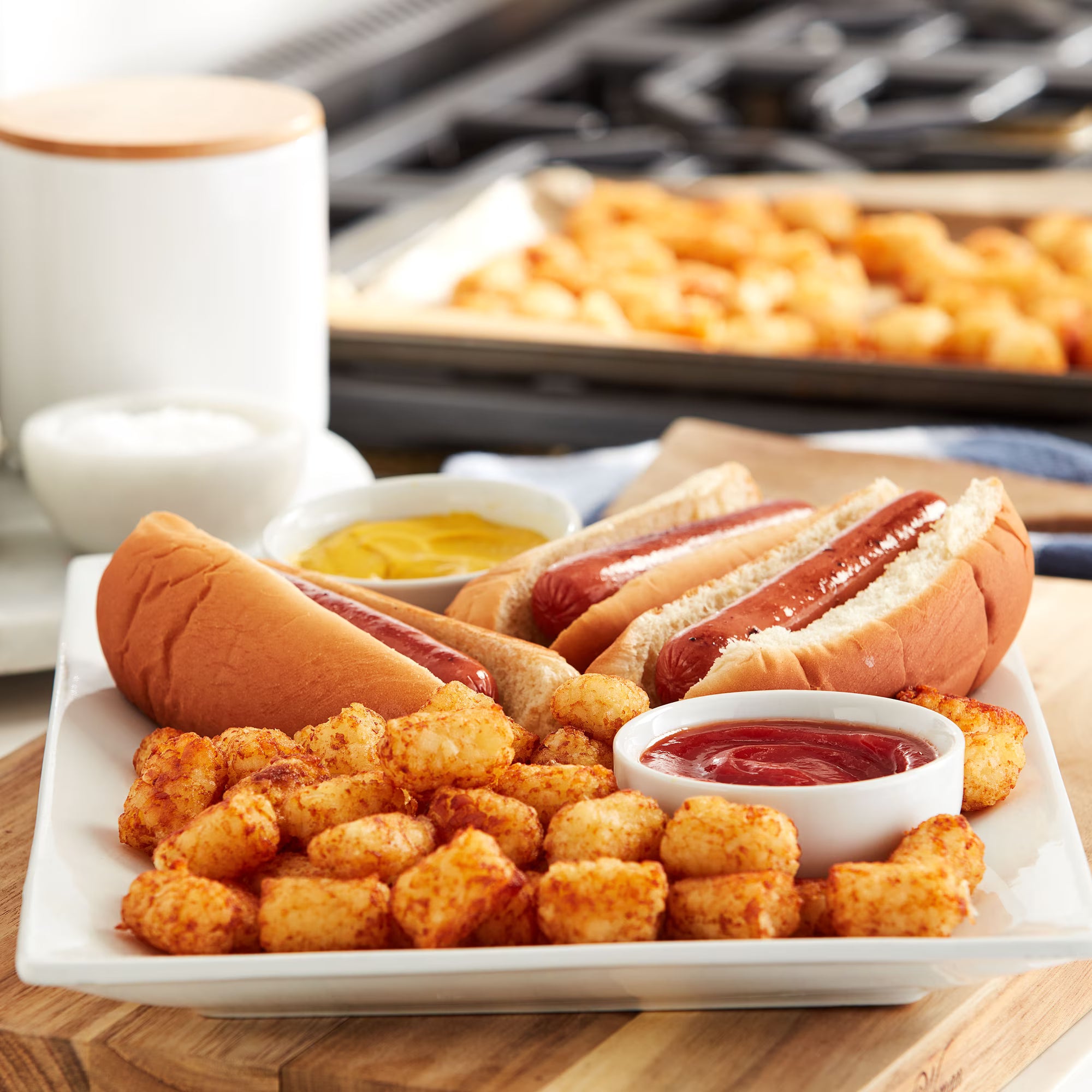 Great Value Tater Tots, 80 oz, 3-Pack