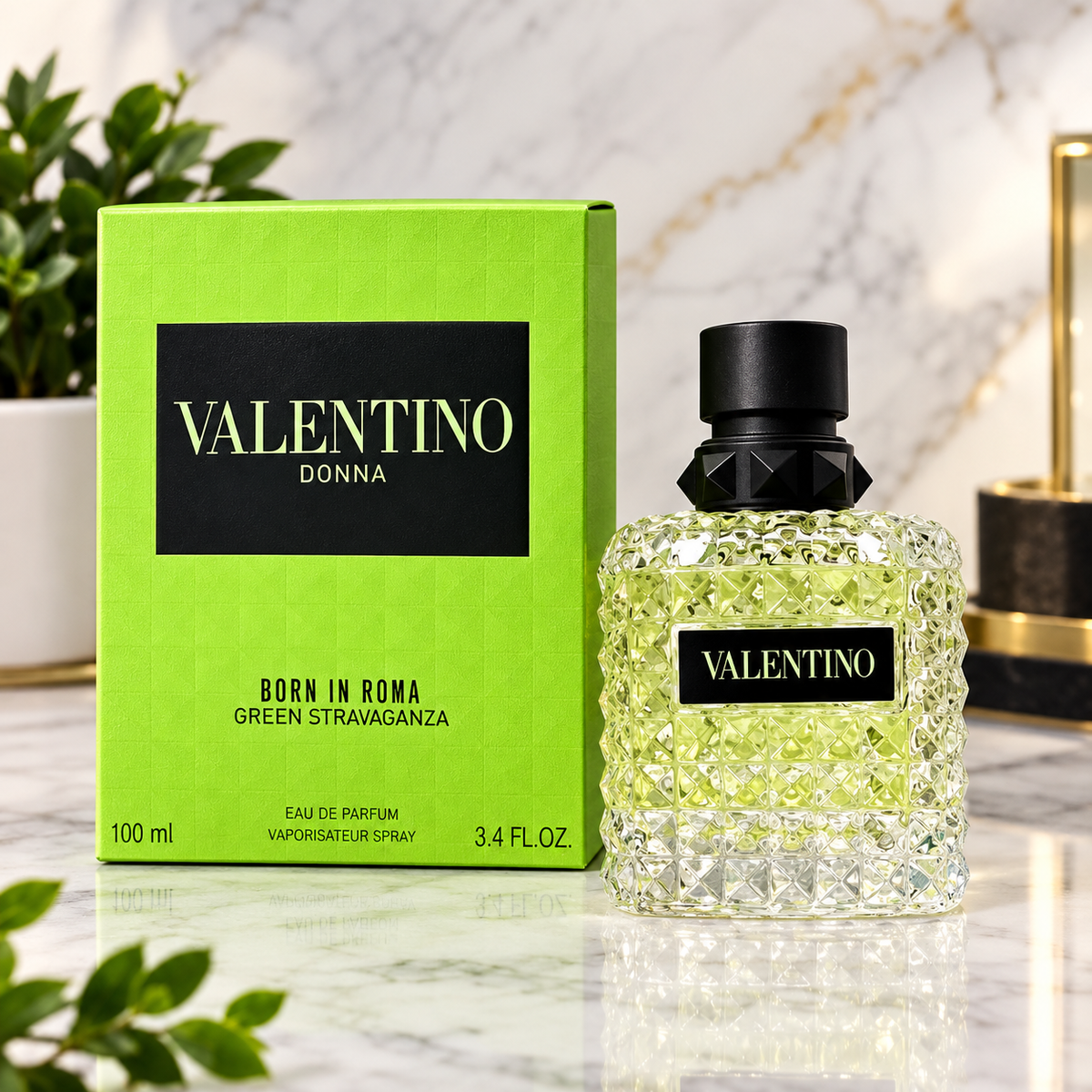 Valentino Donna Born In Roma Green Stravaganza EDP Spray 3.4 oz NIB