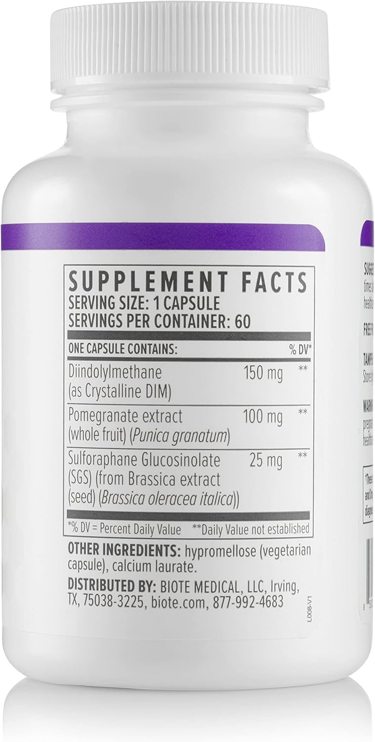 Biote DIM SGS+ Hormone & Detox Support (60 Caps