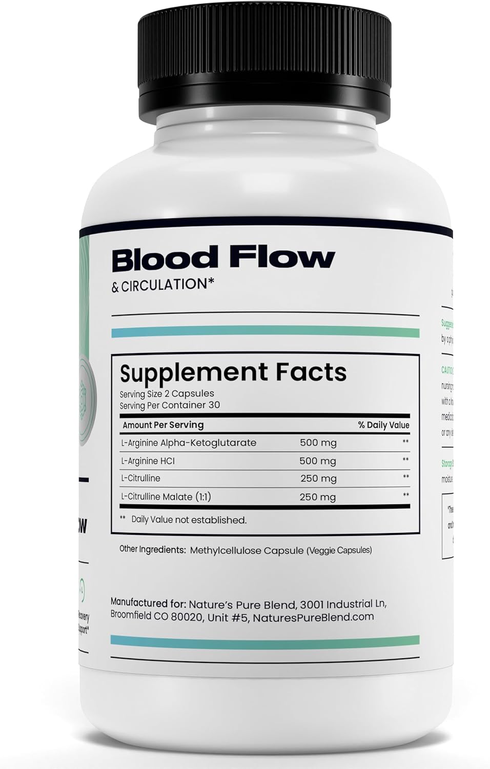 Nature's Pure Blend Nitric Oxide Supplements for Men