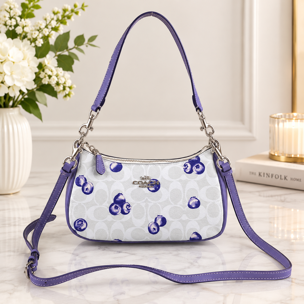 COACH CR292 Teri 2way Shoulder Signature Canvas