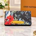 LV Pocket Organizer Monogram Surfin’ Navy Blue Leather Card Holder Wallet