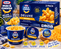 Kraft Deluxe Mac & Cheese Original Cheddar, 14 oz, 3 Pack/Box, (3 Boxes)