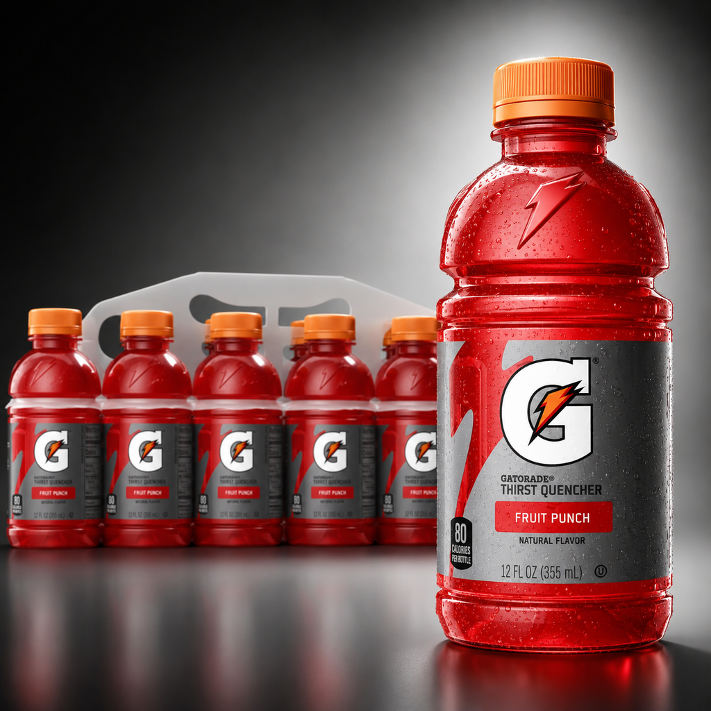 Gatorade Thirst Quencher Fruit Punch, 12 fl oz, 12 Bottles, Pack of 3