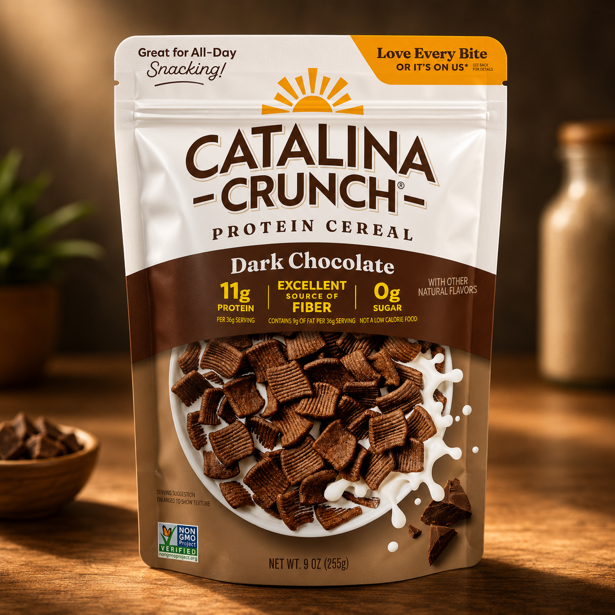 Catalina Crunch Protein Cereal, Dark Chocolate 9 oz, Pack of 3