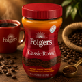 Folgers Classic Roast Instant Coffee Jar, 8 oz, Limited Edition, 3-Pack