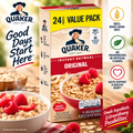 Quaker Instant Oatmeal Original, 0.98 oz, 24 Packets per Pack, 3 Packs