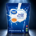 Great Value Instant Nonfat Dry Milk, 25.6 oz Bag, Makes 8 Quarts, 3-Pack