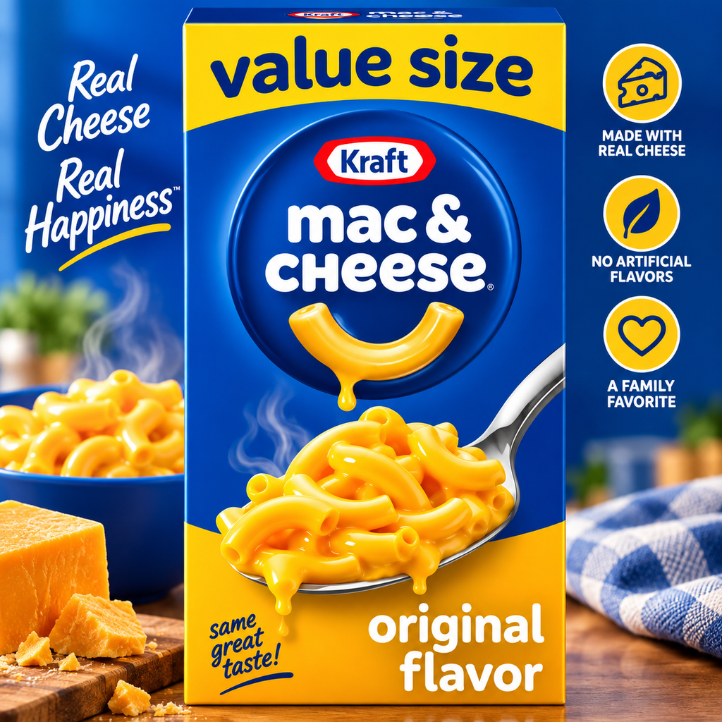 Kraft Mac & Cheese Original Value Size, 14.5 oz Box, 3-Pack