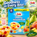 Dole Cherry Mixed Fruit Bowls in 100% Fruit Juice, 4 oz, 12 Cups, 3 Boxes