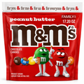 M&M's Peanut Butter Chocolate Candy, Family Size - 17.2 oz Bulk Bag, 3-Pack