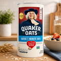 Quaker Quick 1 Minute Oats, Quick Cook Oatmeal, 42 oz Canister, Pack of 3