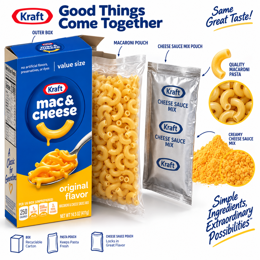 Kraft Mac & Cheese Original Value Size, 14.5 oz Box, 3-Pack