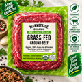 Marketside Organic Grass-Fed Ground Beef, 93% Lean/7% Fat, 1 lb, 3-Pack