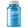 Goli Ashwagandha Vegan Gummies, KSM-66 & Vitamin D, 60 Count