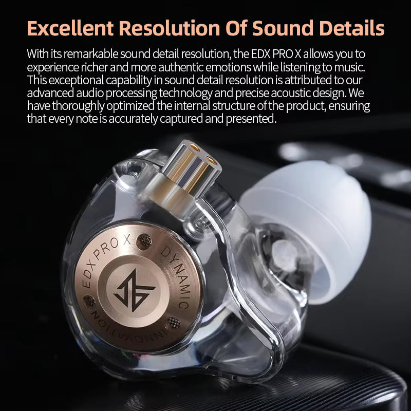 KZ EDX Pro X Wired HiFi Earphones