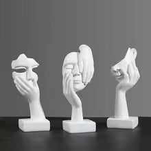 Abstract Resin Mask Statue