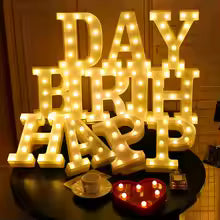 e: LED Alphabet Letter Night Light