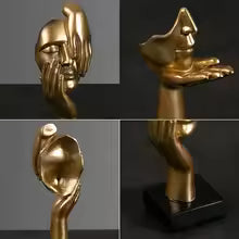 Abstract Resin Mask Statue