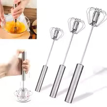 Semi-Automatic Stainless Steel Egg Beater