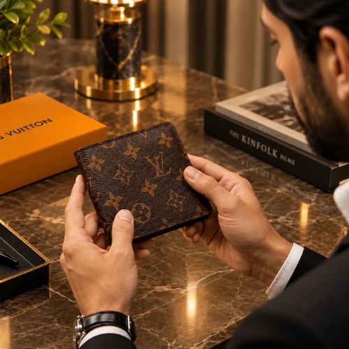 Louis Vuitton Multiple Wallet Monogram Brown Men's Wallet