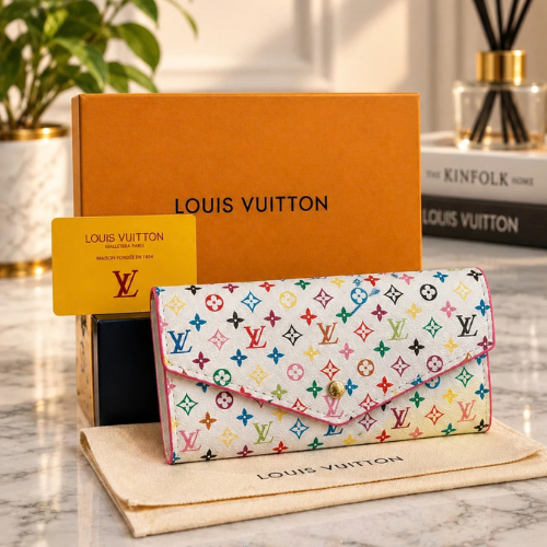 Louis Vuitton Portefeuille Sarah NM Long Wallet Monogram Multicolore M93532