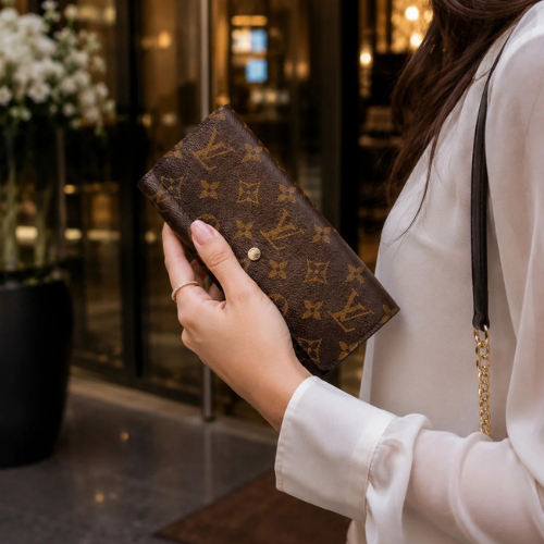 Louis Vuitton Monogram Pochette Portemonnaie Credit Long Wallet