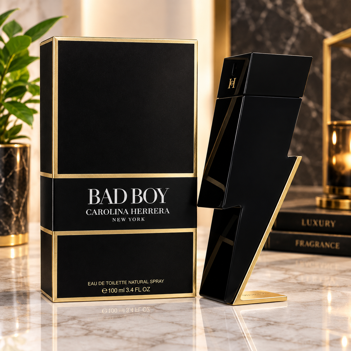 Bad Boy by Carolina Herrera Eau De Toilette Spray 3.4 oz for Men