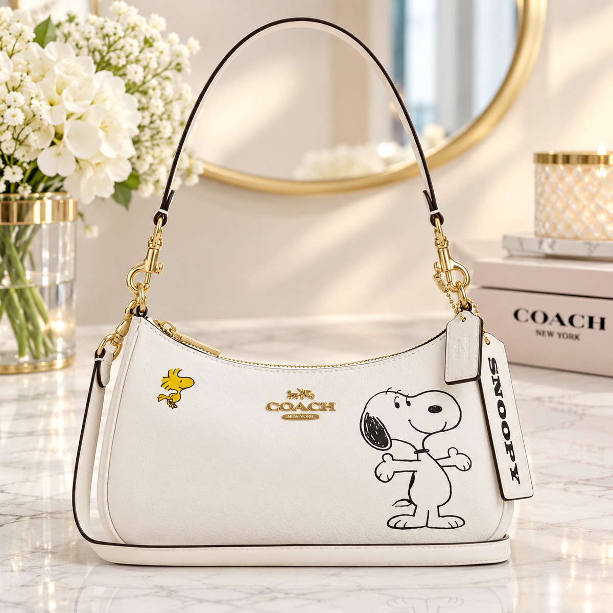 NWT Coach Peanuts Teri Shoulder Bag CBJ76 crossbody bag