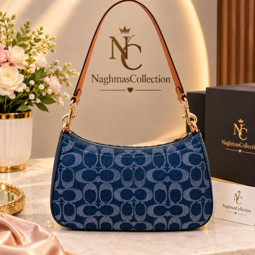 Coach CAF82 Denim/Natural Teri Shoulder Bag