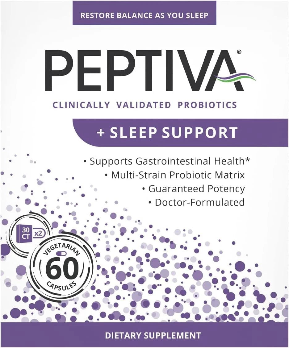 Peptiva 26 Billion CFU Probiotic & Sleep Support