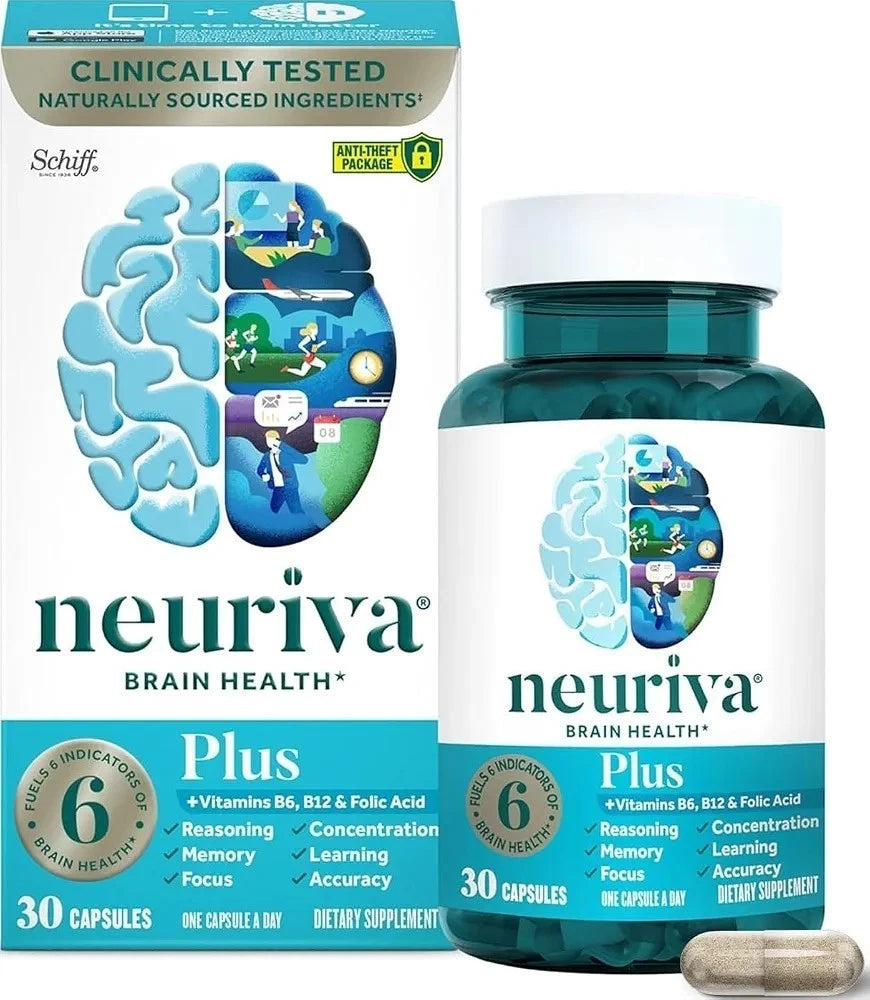 Schiff Neuriva Plus Fast-Acting Brain Performance Capsules - 30 Count