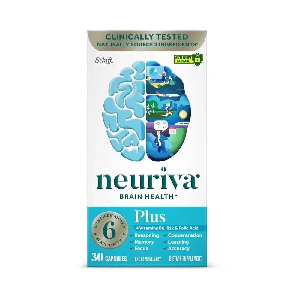 Schiff Neuriva Plus Fast-Acting Brain Performance Capsules - 30 Count