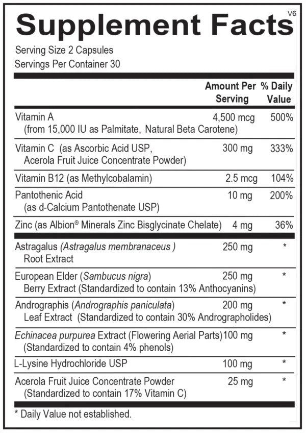 2 Pack Viracid Immune Support Capsules 60 Count