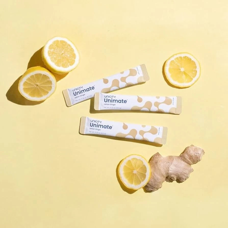 Unicity Unimate Lemon Ginger 30 Stick Packs