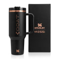 STANLEY x Messi Quencher Pro Tour Flip Straw Tumbler 40oz GOAT Black Limited NEW