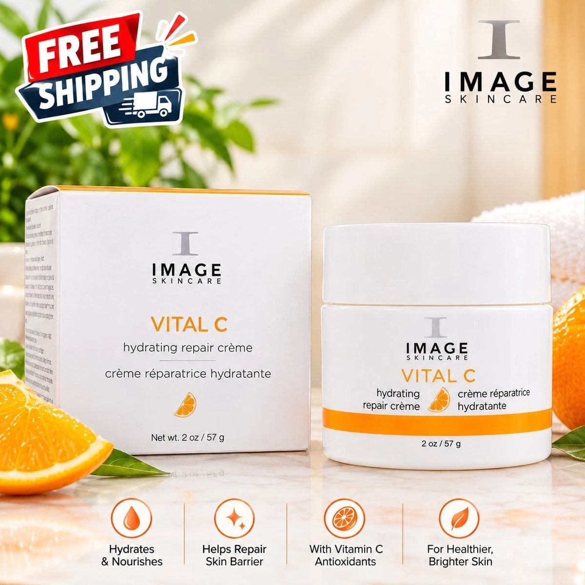 Image Skincare Vital C Hydrating Repair Crème 2 oz Face Moisturizer