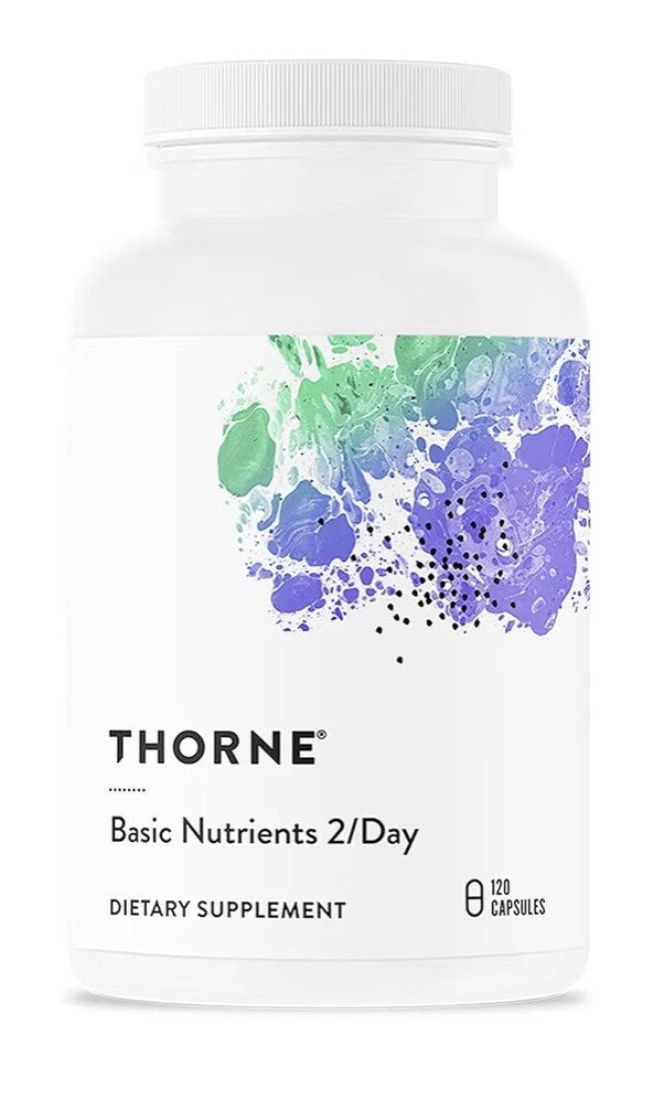 THORNE Basic Nutrients 2/Day Daily Multivitamin & Minerals 120 Capsules