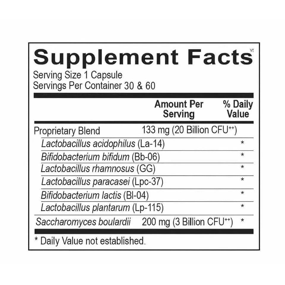 Ortho Biotic 60 Capsules Digestive & Gut Health Support