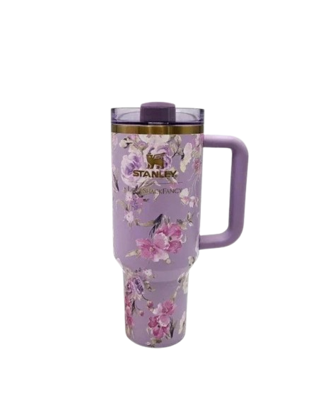 Stanley X Love Shack Fancy Cup - Happy Thoughts Quencher Rosa Beaux Purple 40 oz