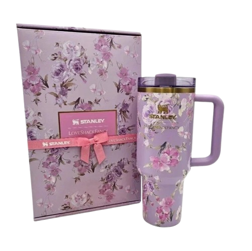 Stanley X Love Shack Fancy Cup - Happy Thoughts Quencher Rosa Beaux Purple 40 oz