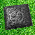 GUCCI Jumbo GG Bifold Wallet Leather Black