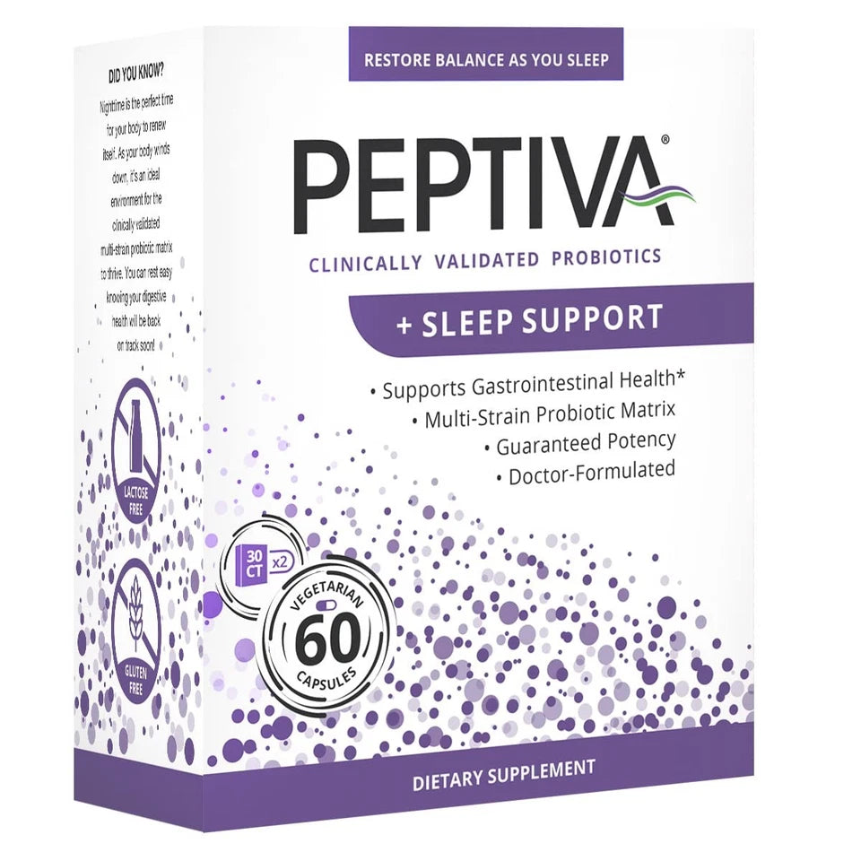 Peptiva 26 Billion CFU Probiotic & Sleep Support