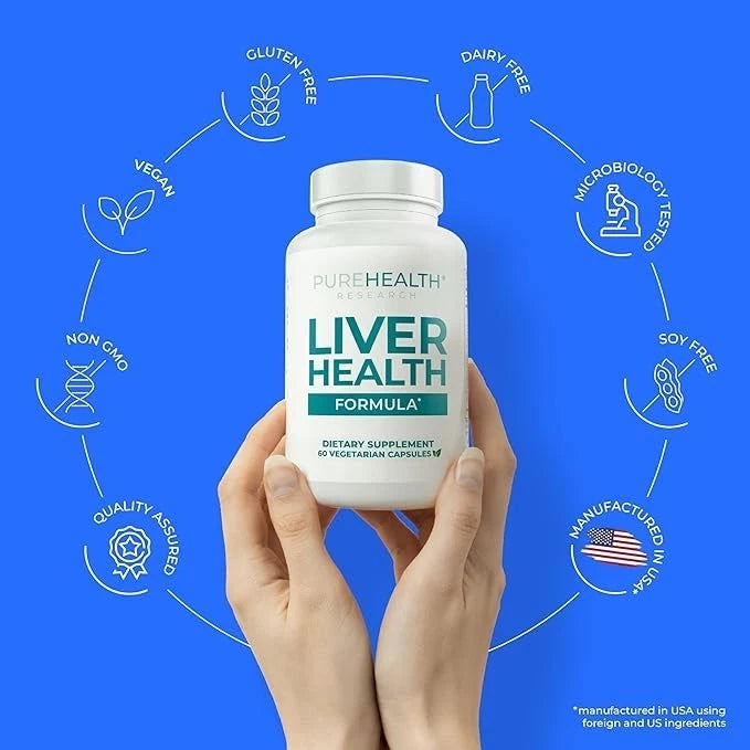 PUREHEALTH RESEARCH Liver Health – Liver Cleanse Detox & Repair with Artichoke